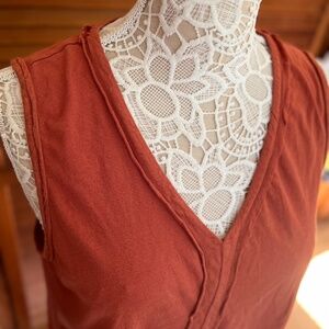 CUTE XCVI Wearables Pumpkin Sleeveless Top, Size M